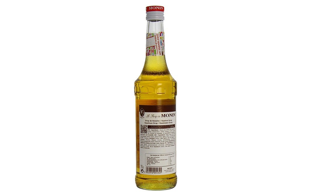 Monin Noisette, Hazelnut Sryup   Glass Bottle  700 millilitre